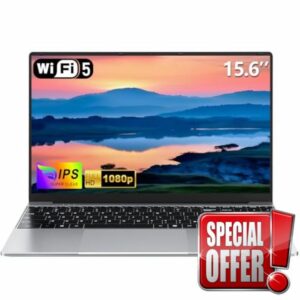 NAIKLULU 2025 15.6 Inch Laptop with N4000 Processor(1.1 to 2.6 Ghz)