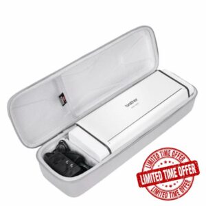 FBLFOBELI Hard Travel Carrying Case for Brother ADS-1250W / ADS-1700W / ADS-1800W / ADS-1200 / ADS-1300 Wireless Compact Desktop Scanner