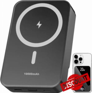 Magnetic Power Bank 10000mAh,20W Fast Charging Portable Charger