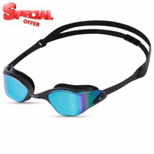TRI-FIT Award Winning Adult Swimming Goggles | Advanced Anti Fog Treated Lenses | 100% UVA/UVB Protection | Custom 3D TPE gasket | TPE nose bridge | Designed For Men & Wome