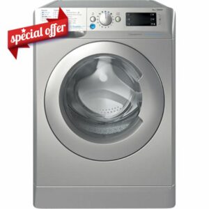 Indesit Push&Go BWE 81496X SV UK 8kg Washing Machine with 1400 rpm - Silver - A Rated