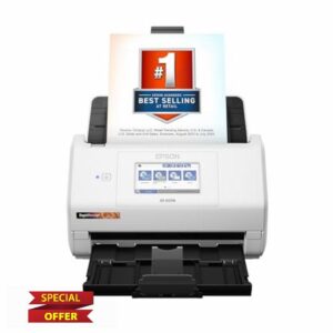 Epson RapidReceipt RR-600W Wireless Desktop Color Duplex Receipt and Document Scanner with Receipt Management and PDF Software for PC and Mac