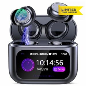 Wireless Sleep Earbuds with Smart Touch Screen
