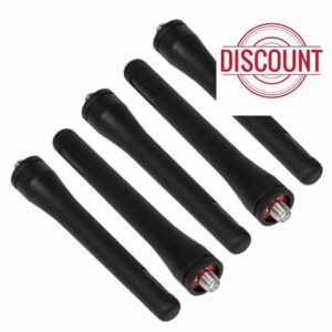 SUNDELY® Short Stubby Antenna Aerial Compatible with HYT Hytera Radio TC-620 PD700 PD700G PD780 PD780G PD785 PD790 TD500 Walkie Talkie UHF 400-470MHz 3.5 Inch / 8.9cm (5 pieces)