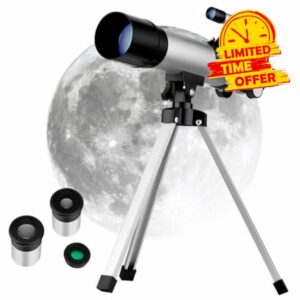 DIYEAH Versatile Refracting Telescope for Adults with Sturdy Tripod for Astronomy and Terrestrial Viewing High Definition Observation Adjustable Settings for Enhanced Stability and