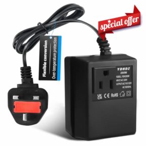 200W Step-Down Power Supply voltage converter 220V/240V to 110V/120V(UK Plug)