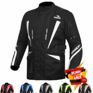 Dimex Waterproof Motorcycle Jacket – Men’s Cordura Textile Riding Jacket