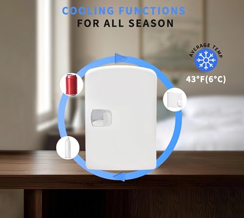 6 Can Portable Cooler Personal Refrigerator for Care