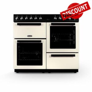 Montpellier MDFRC100C 100cm Dual Fuel Range Cooker – Cream – 7 Gas Burners