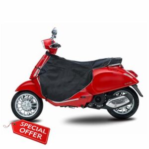 Leg Lap Apron Cover | Universal Scooter Apron With Reflective Strip | Thick Motorcycle Gloves(Black) Sco0ter Legs Cover