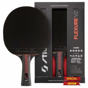 STIGA Flexure V2 Table Tennis Bat – 5-Star Blade