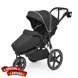 Ickle Bubba Venus Jogger Pro Max Stroller – All-Terrain 3-Wheel Pushchair from Birth to 22kg