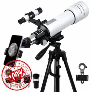 Telescopes for Adults Beginners 70mm Aperture 400mm Refractor Astronomy Telescope for Kids with Tripod Portable for Travel