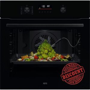 AEG 6000 SenseCook® OS6AB50AK Built In Electric Single Oven - Black - A+ Rated            [Energy Class A+]