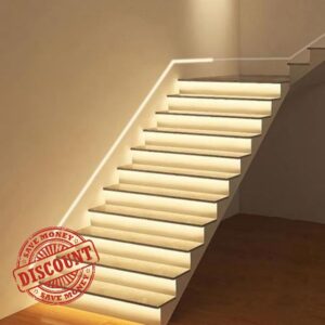 LED Motion-Sensing Stair Light for Stairs & Bus Steps – Wireless Intelligent Step Lamp (6000K White Light
