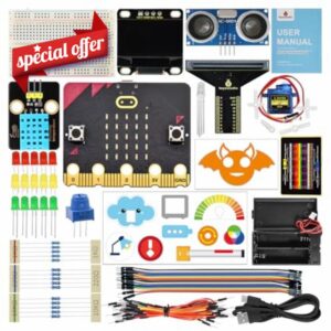 KEYESTUDIO Micro:bit Basic Starter Kit for Teens & Beginners - Electronics Learning Kit with Sensors
