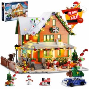 Christmas House Mini Building Set with Light