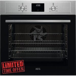 AEG 3000 SurroundCook BCX33501KM Built In Electric Single Oven - Stainless Steel - A Rated            [Energy Class A]