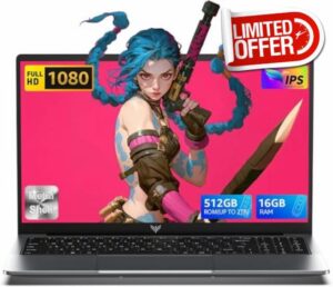 ACEMAGIC 15.6" FHD Laptop with 4 Core N150 Processor Up to 3.6GHz (Beat N100/N97/N5095) Laptops Computer