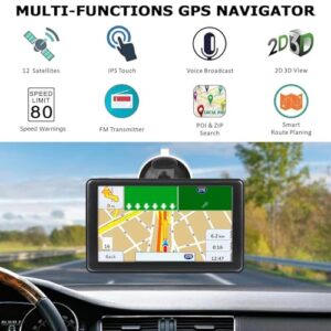 Touchscreen GPS Navigation with UK Europe Maps