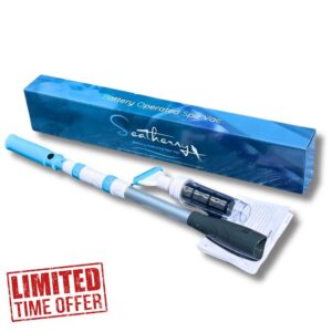 Seatherny Battery Operated Spa Vac – Cordless Hot Tub Cleaner Vacuum | Handheld Pool Hoover Vacuum for Small Pools