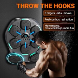 Large Size Boxing Music Workout Machine with 2 Pairs of Gloves