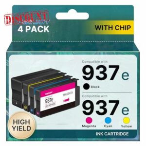 CATJOY 937 Ink Cartridges XL 937e for HP 937 Ink Cartridges Multipack 937XL Compatible for HP Officejet Pro 9720 9730 9120b 9110b 9720b 9130b 9117b (Black