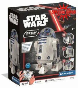 Clementoni R2-D2 Robot – Star Wars Inspired Buildable Robot with LED Lights