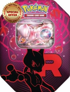Pokémon - Trading Card Game: Tin-Box Team Rocket - Mewtu-ex (1 Holographic Promo Card & 4 Booster Packs)