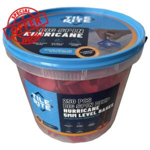 TILE RITE Big Spin Hurricane 5mm Level Bases - Outdoor 20mm Porcelain Tile Levelle