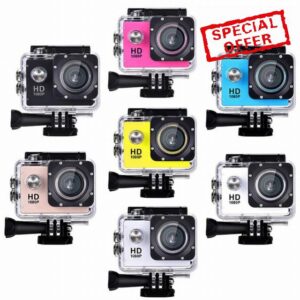 SWZEC Qinux Pixgo 4K Action Camera + 32GB SD Card(Blue)