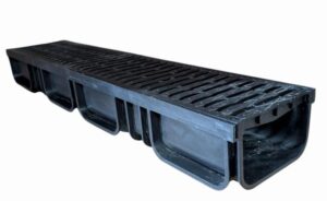 Aston Drainage Channel Driveway & Patios - 200mm Wide- Deep Large Drain Channel - 1mtr Plastic Grating - Upto 3ton Load