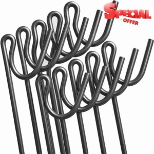Homatz Fencing Pins 1.25m Long / 10mm Thick Steel Fence Pins