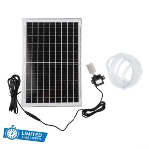 Filteilect Solar Powered Water Pump with Filter