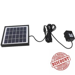 Solar Fountain Pump 6V 1.5W 6 Modes Strong Water Flow 175L/h 85cm Lift Height Efficient Solar Powered Easy Installation for Garden Pond Outdoor Deco