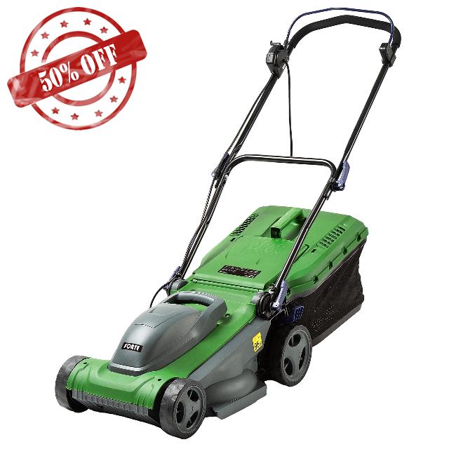 Forte 1600W Electric Lawnmower with a 37cm cutting width
