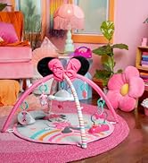 Bright Starts, Disney Baby Minnie Mouse Activity Jumper - Forever Besties with Lights and Melodie...