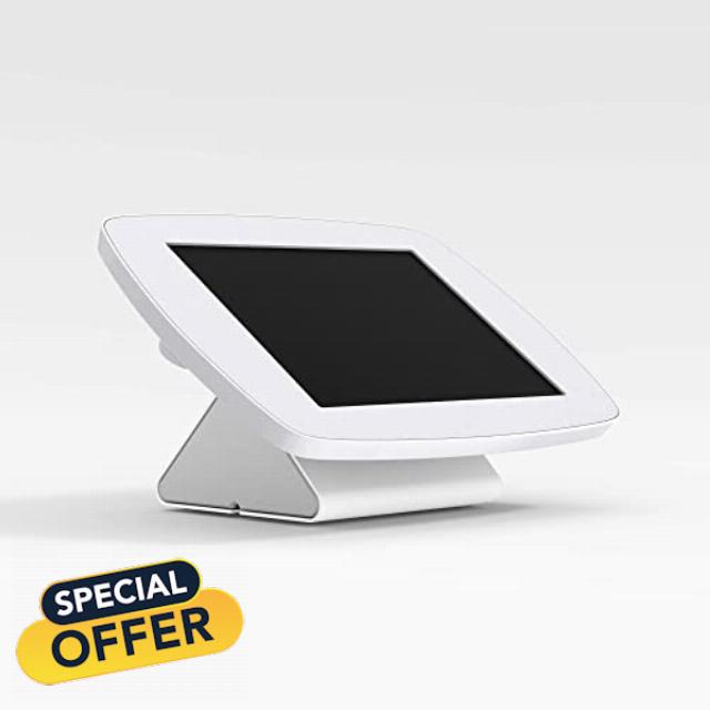 Bouncepad Flip | Samsung Galaxy Tab S3 9.7 (2017) | White | Exposed Front Camera and Home Button |