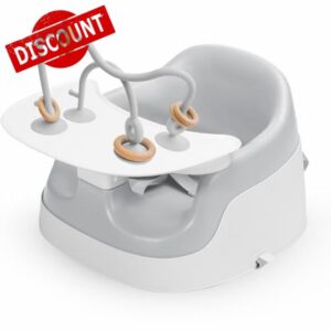 BooBoo Baby 3-in-1 Baby Booster Seat with Removable Tray – Portable High Chair for Dining