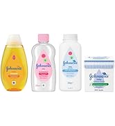 Johnson's 3-Pack Newborn Essentials Baby Oil 500ml. Hypoallergenic and pH-Balanced Baby Products....