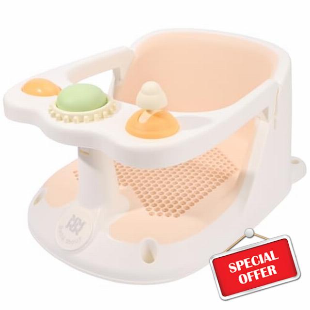 Bebamour Baby Bath Seat 6 Months+ Child Bath Tub Non-Slip Bath Chair with Toys