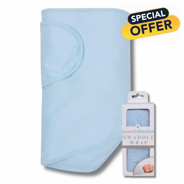 Miracle Blanket Baby Sleep Wearable Swaddle Wrap for Newborn Infant Boy or Girl 0-3 Months
