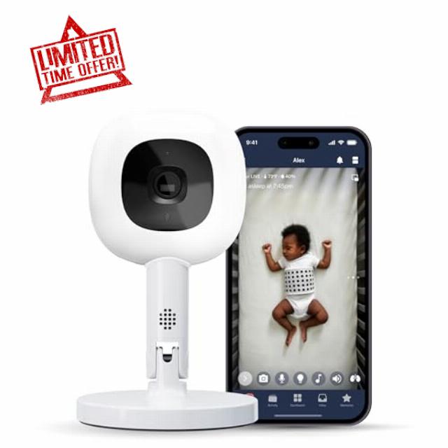 Nanit Pro 1080p HD Smart Baby Monitor & Flex Duo Stand
