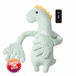 Electric Cuddly Toy | Baby Sleep Aid | Remote-Control Baby Watch | Soft Plush Nightlight With Soothing Sounds & USB Charge – Portable Indoor Comfort For Nursery & Bedroom Electric Soothers