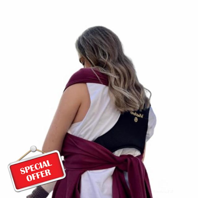 Amarsupiel Easy Porteo | Baby Carrier with 3D Backrest | Comfort and Easy Placement with OEKOTEX Fabric | Front Carrier | Newborn Baby Carrier up to 9 kg (Maroon)