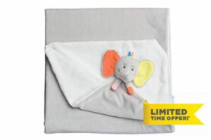Bebeconfort Elidou The Elephant Baby Soft Blanket 70 X 100 Cm