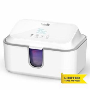 BooBoo ® Baby Wipe Warmer with UV Sanitiser | Wipe Warmer for Babies Including Night Light | Large Capacity Wet Wipe Dispenser | x3 Precise Temperature Modes with Fast Heating