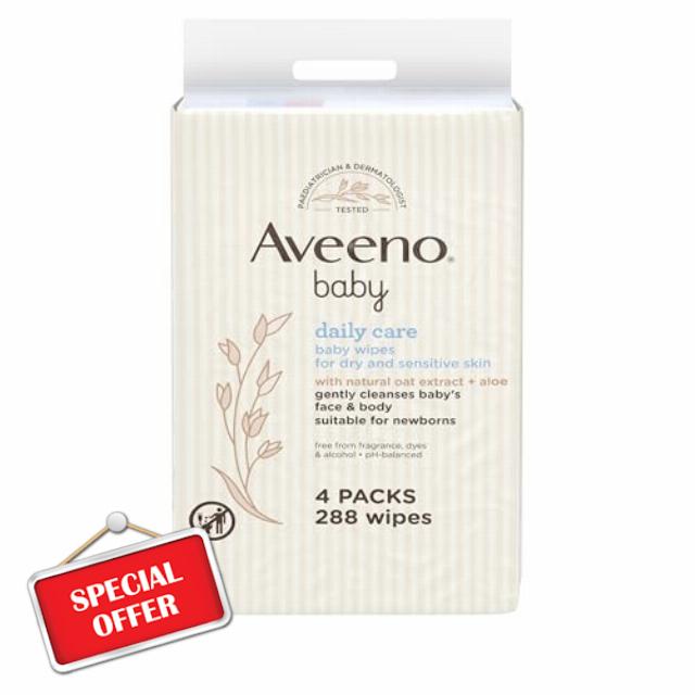 Aveeno Baby Wipes Sensitive Skin