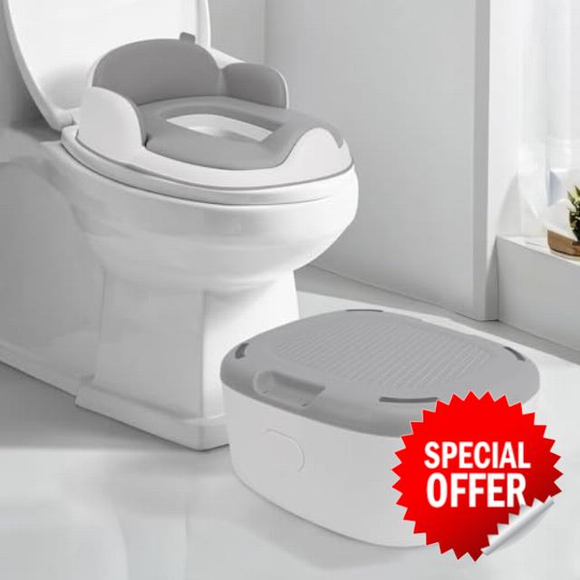 Bebamour Toddler Toilet Seat with Step