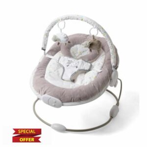 East Coast Silvercloud Counting Sheep Baby Bouncer with Soft Padded Seat for Baby Comfort 58 x 66 cm